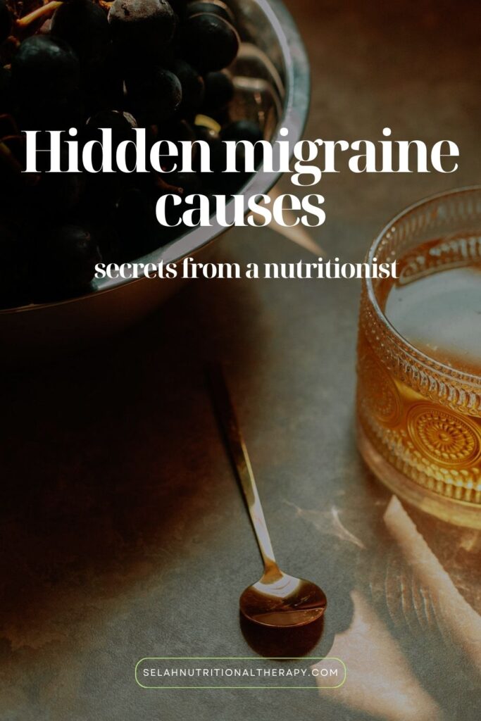 pinterest pin talking about hidden migraine causes