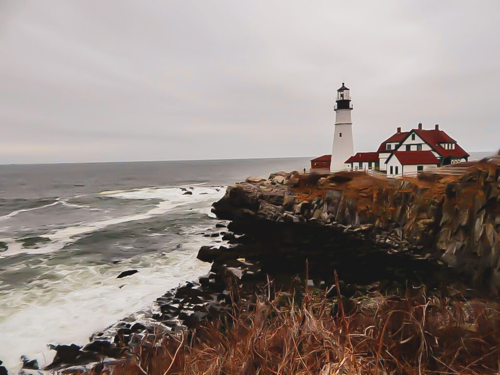 lighthouse in Maine 