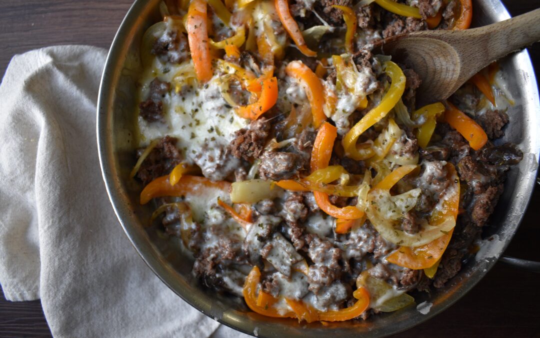 Philly Cheesesteak Skillet: Easy 30 minute meal