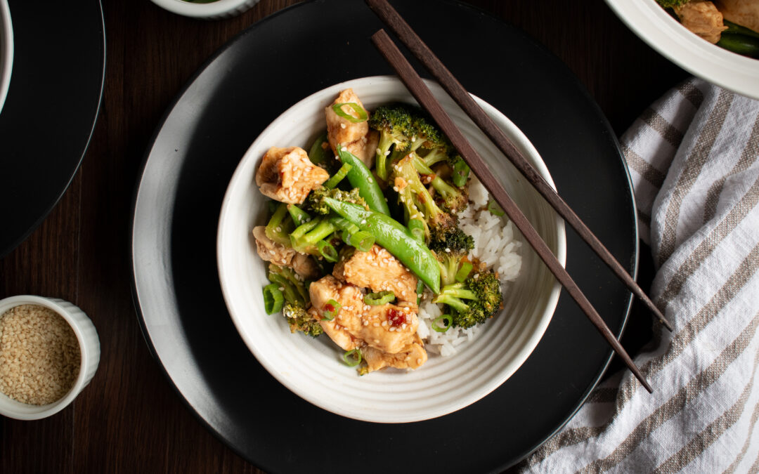 Sheet Pan Sesame Chicken: Gluten free, Dairy free