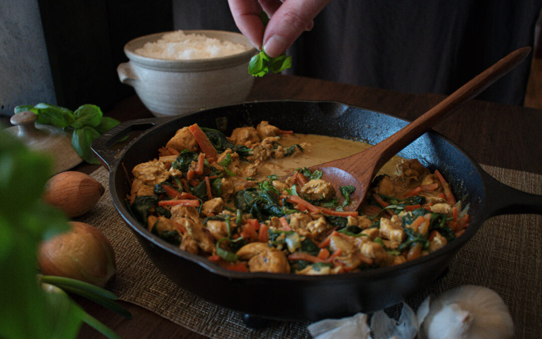 Thai Chicken Curry Skillet (Paleo, Gluten free, Dairy free)