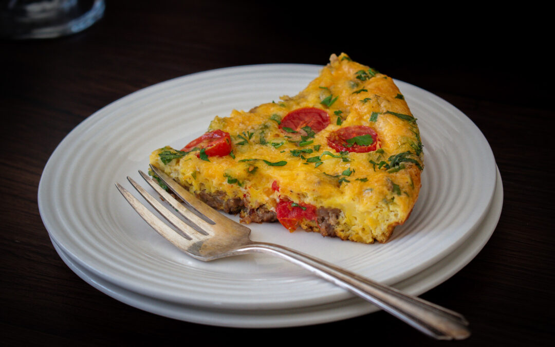 Baked Skillet Frittata: easy one pan